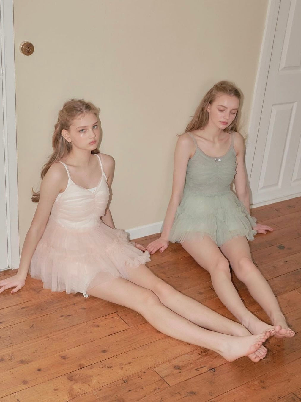 Ballerina Fairy Tulle Peplum Tops[4Colors]