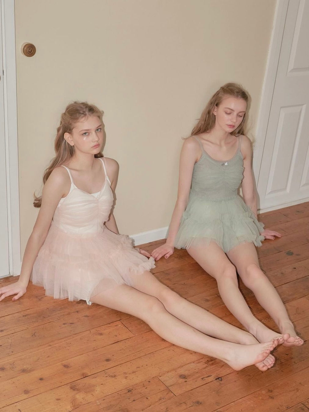 Ballerina Fairy Tulle Peplum Tops[4Colors]
