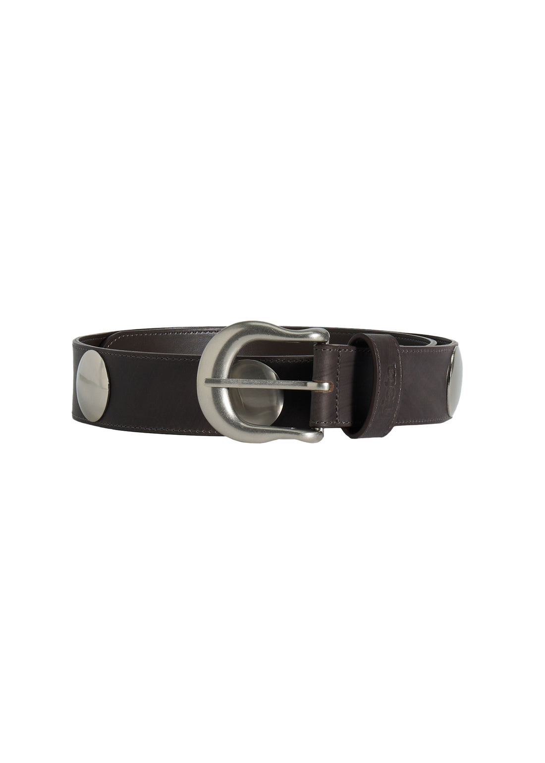 Ida Leather Belt Silver