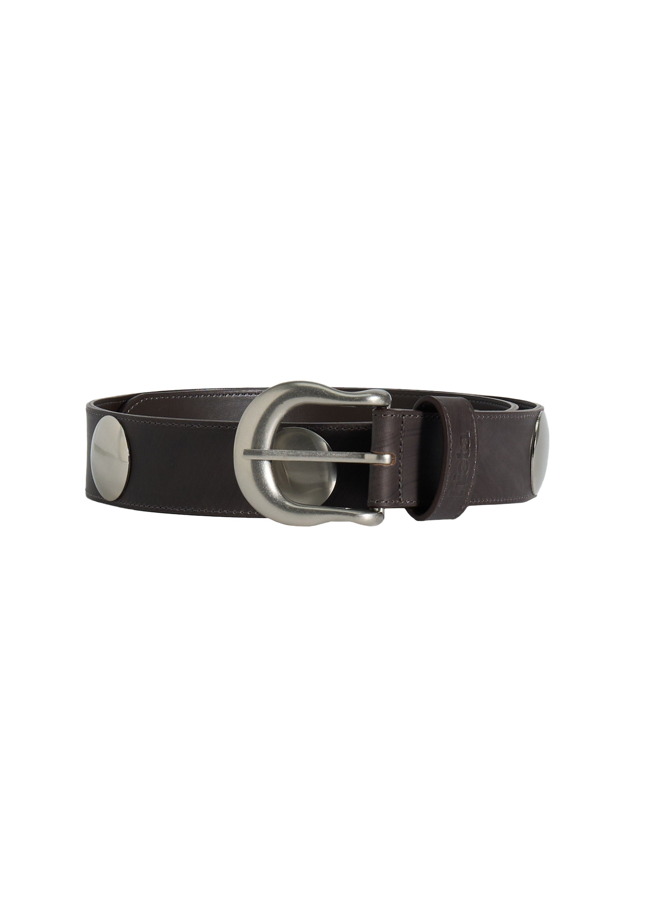Ida Leather Belt Silver