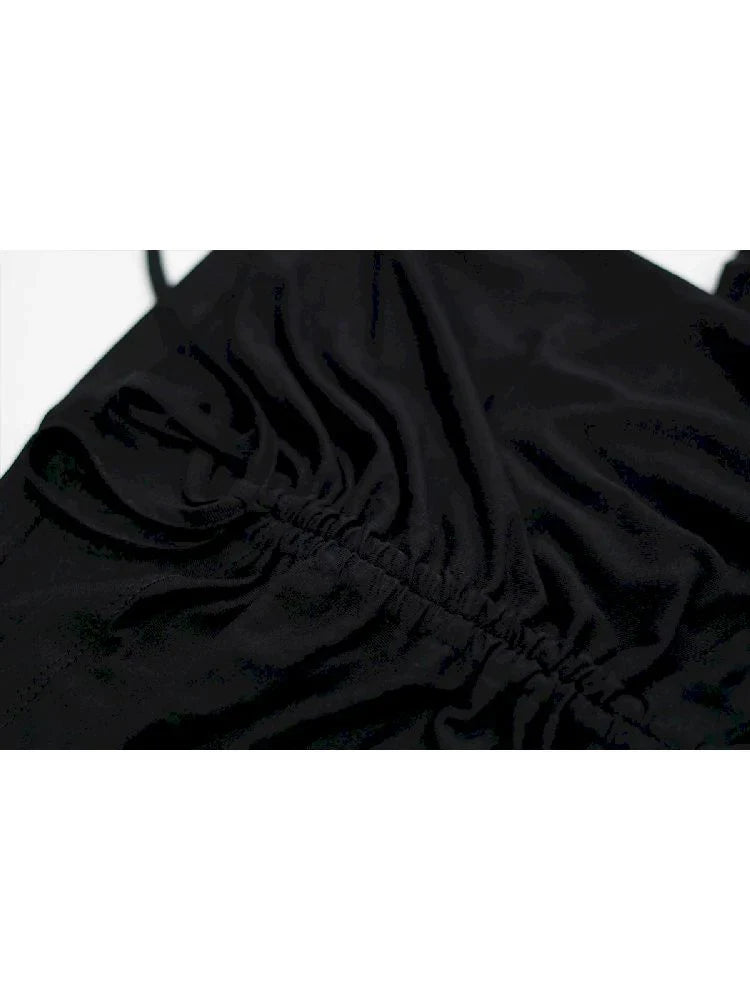Black Bat-sleeve Top