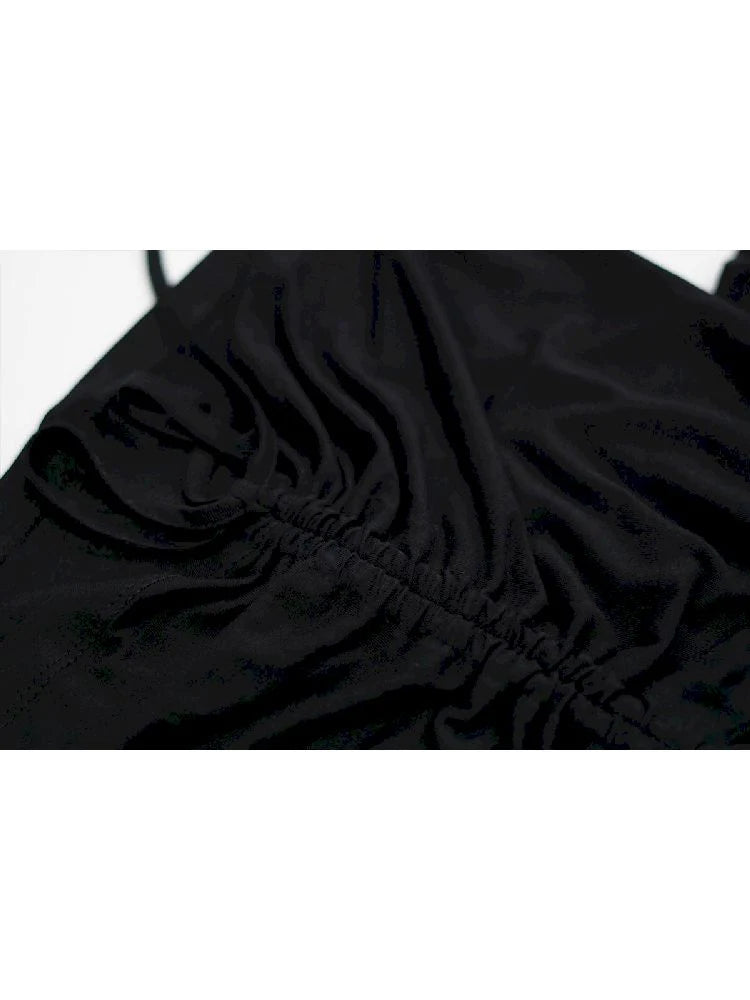 Black Bat-sleeve Top