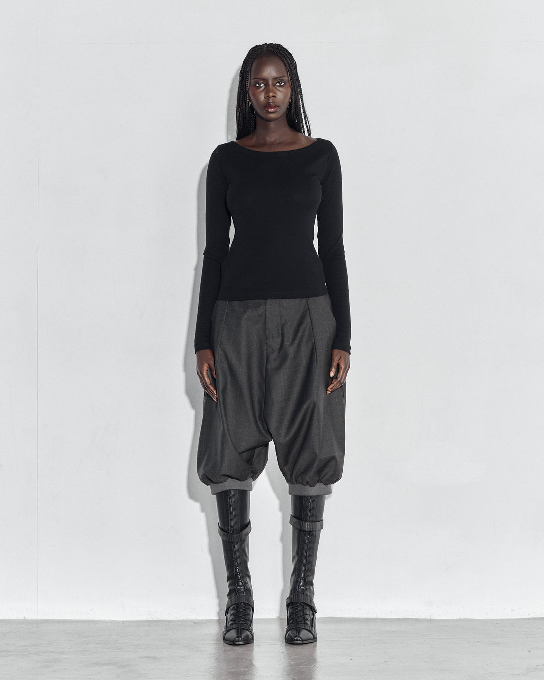 Julian Shorts Grey Grid