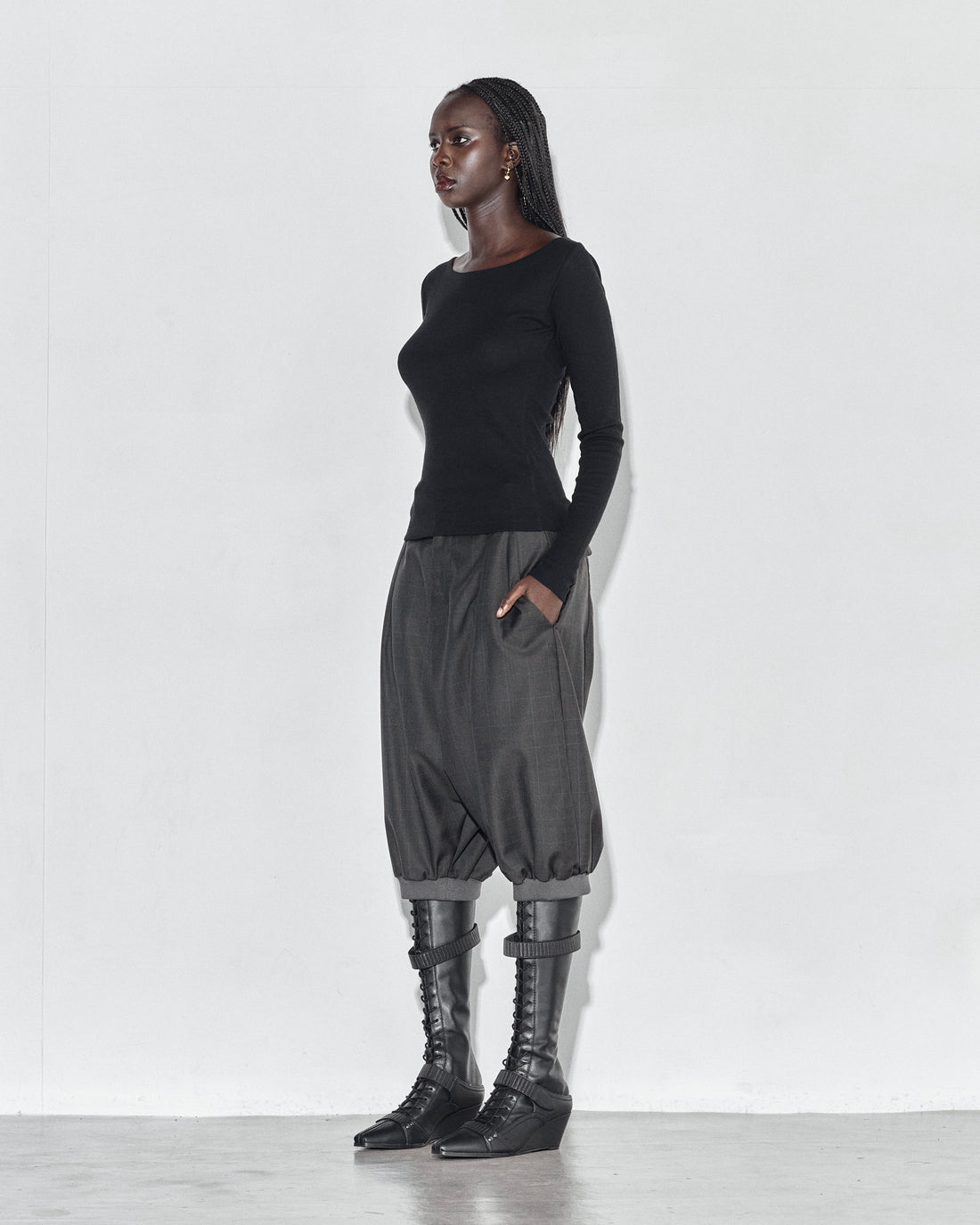 Julian Shorts Grey Grid