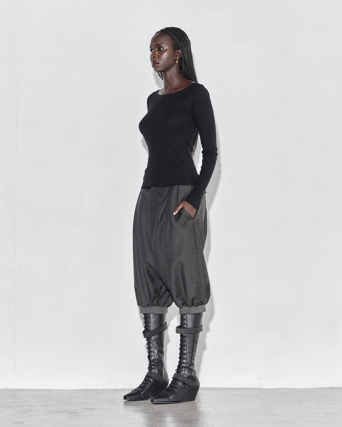 Julian Shorts Grey Grid