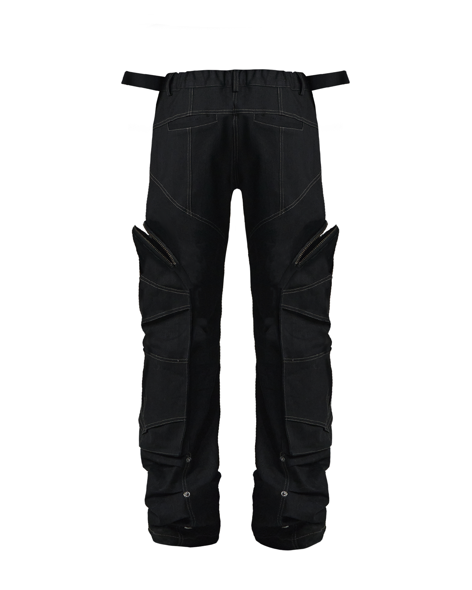 Arc Line Wing Pockets Pants