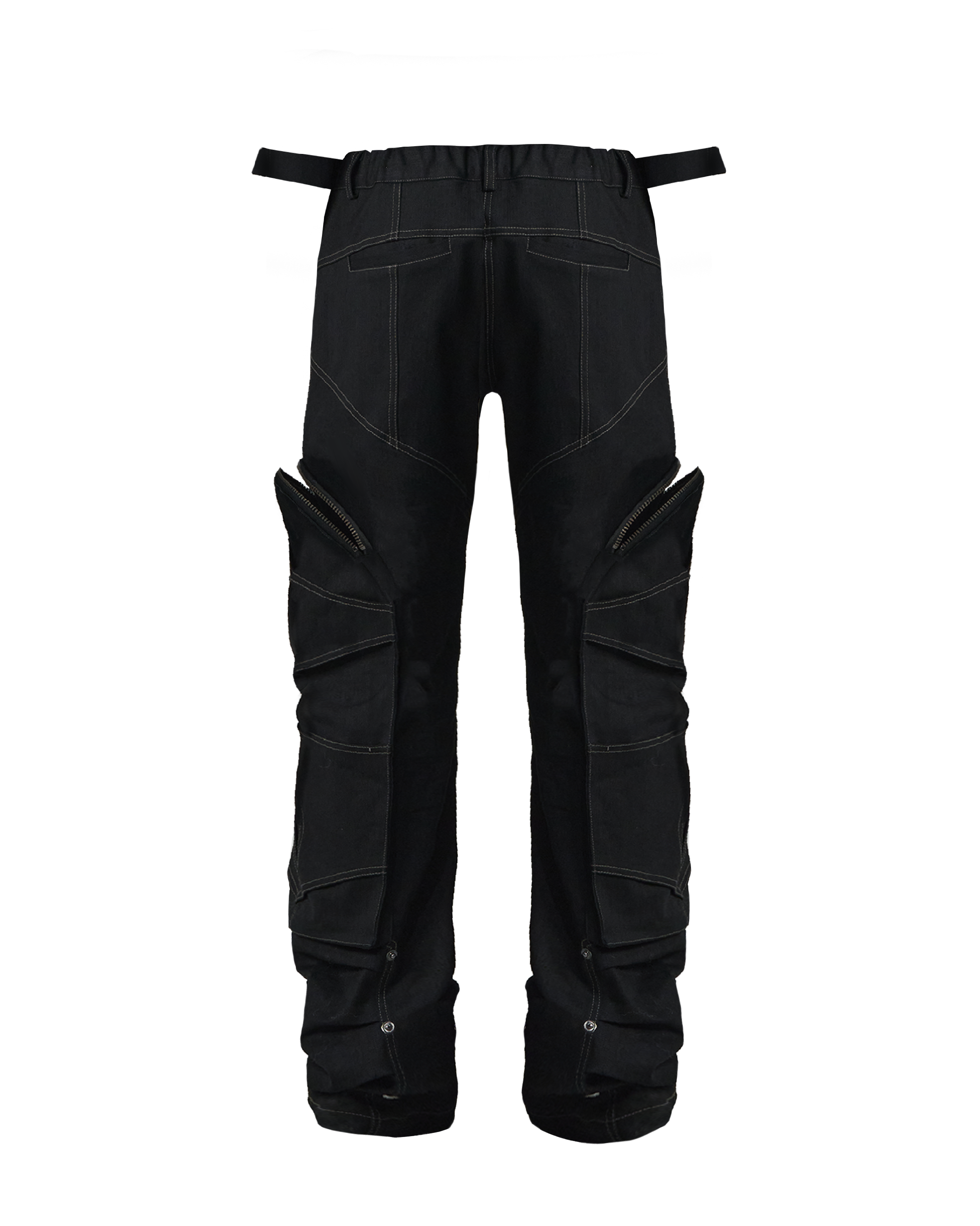 Arc Line Wing Pockets Pants