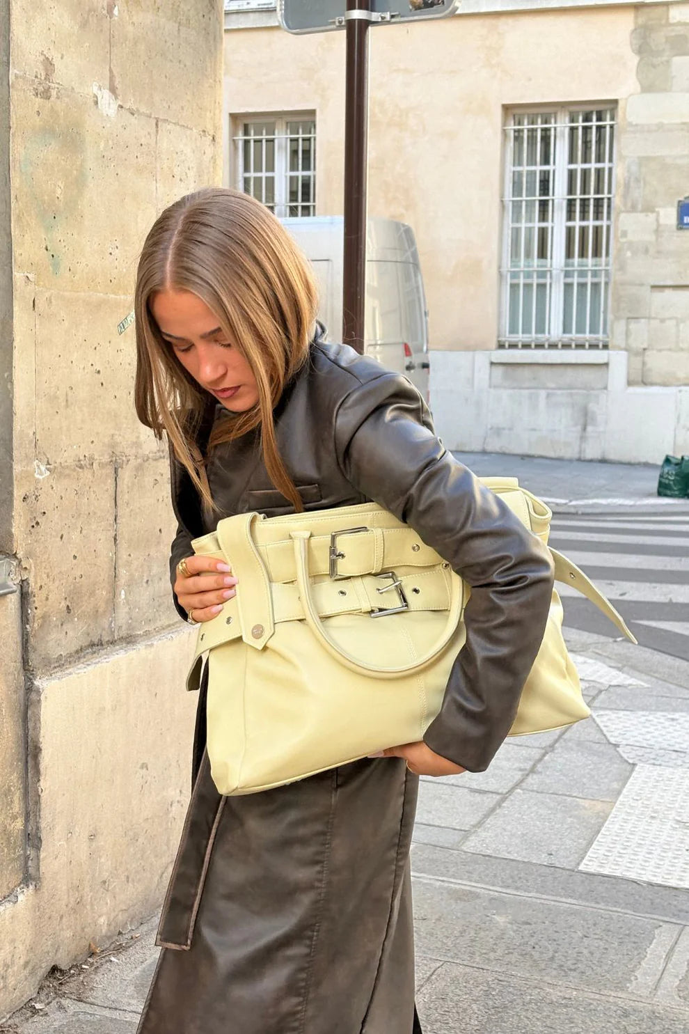 Lewis Leather Journal in Custard