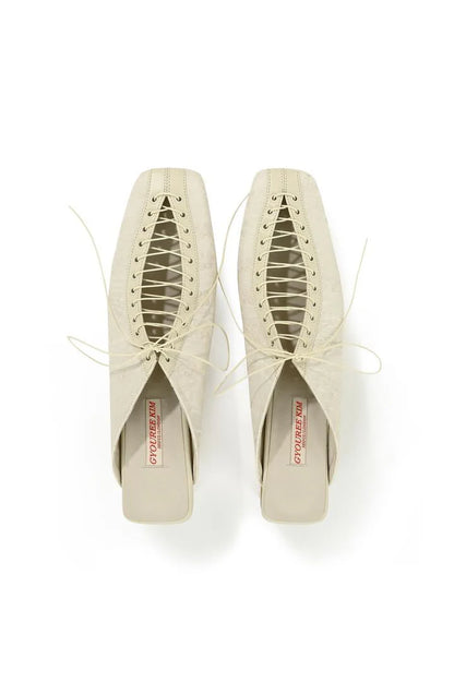 Lace Mule Cream