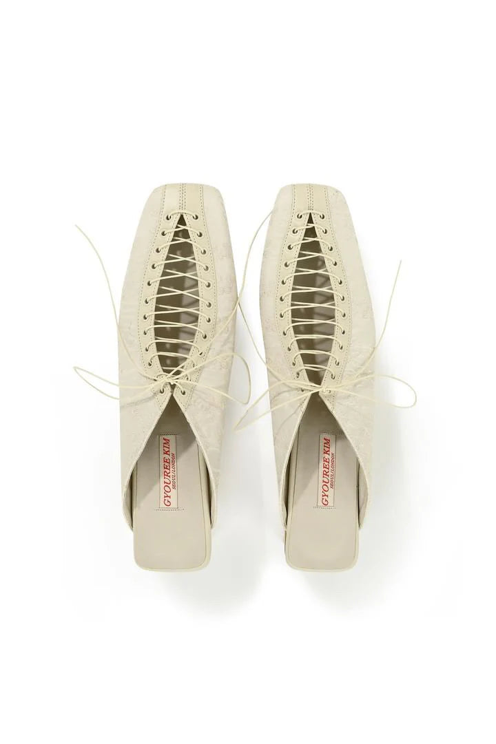 Lace Mule Cream