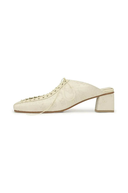 Lace Mule Cream