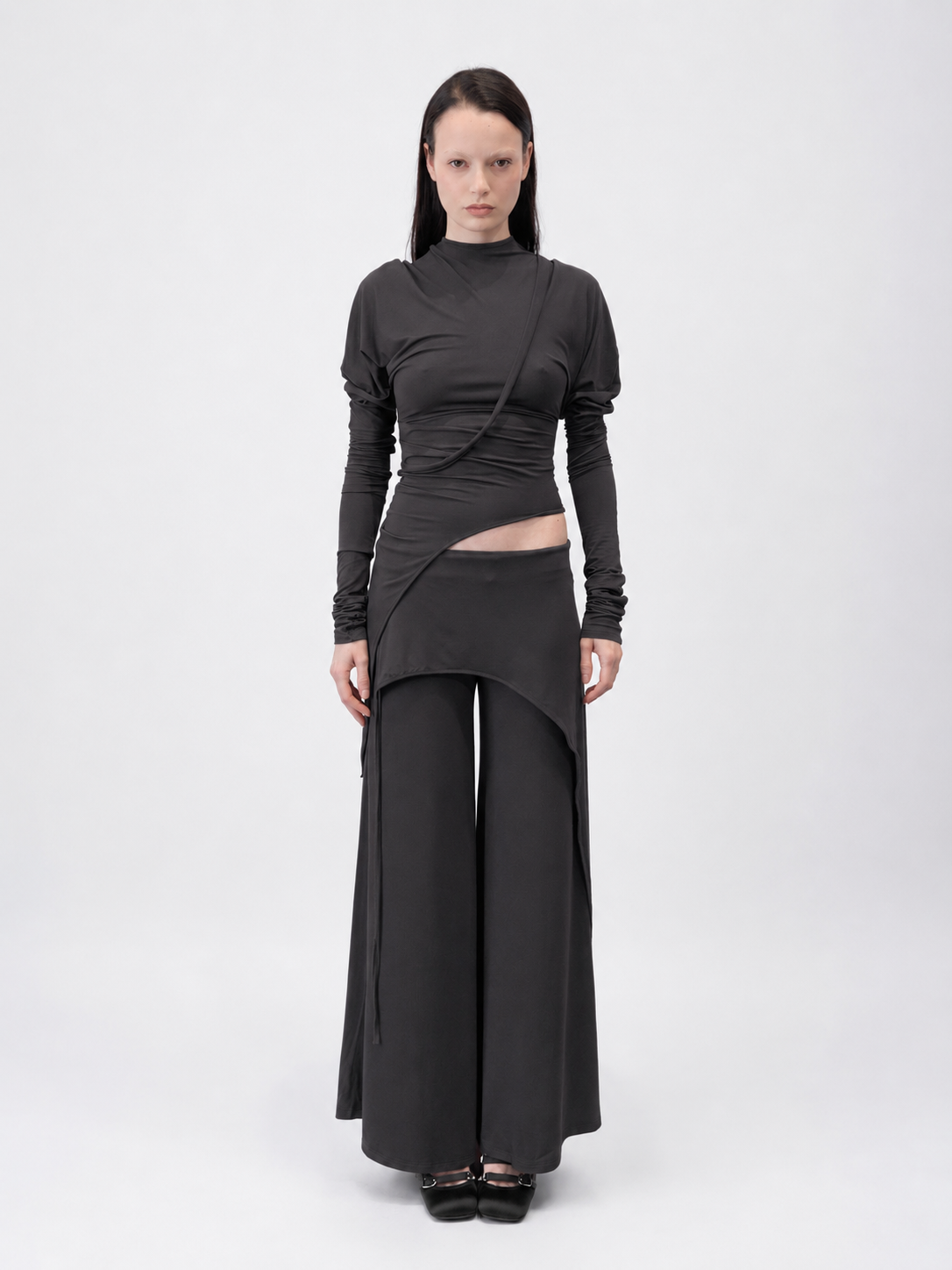 Knight Draped Long sleeve Top