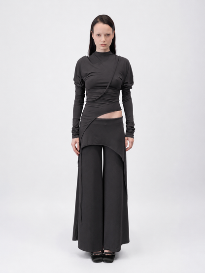 Knight Draped Long sleeve Top