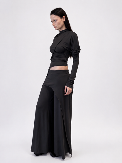 Knight Draped Long sleeve Top