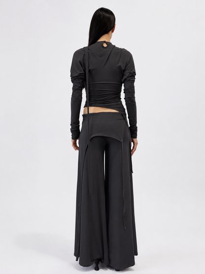 Knight Draped Long sleeve Top