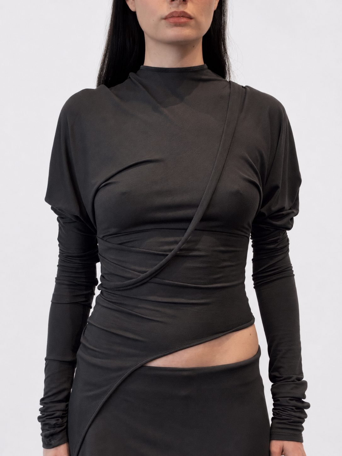 Knight Draped Long sleeve Top
