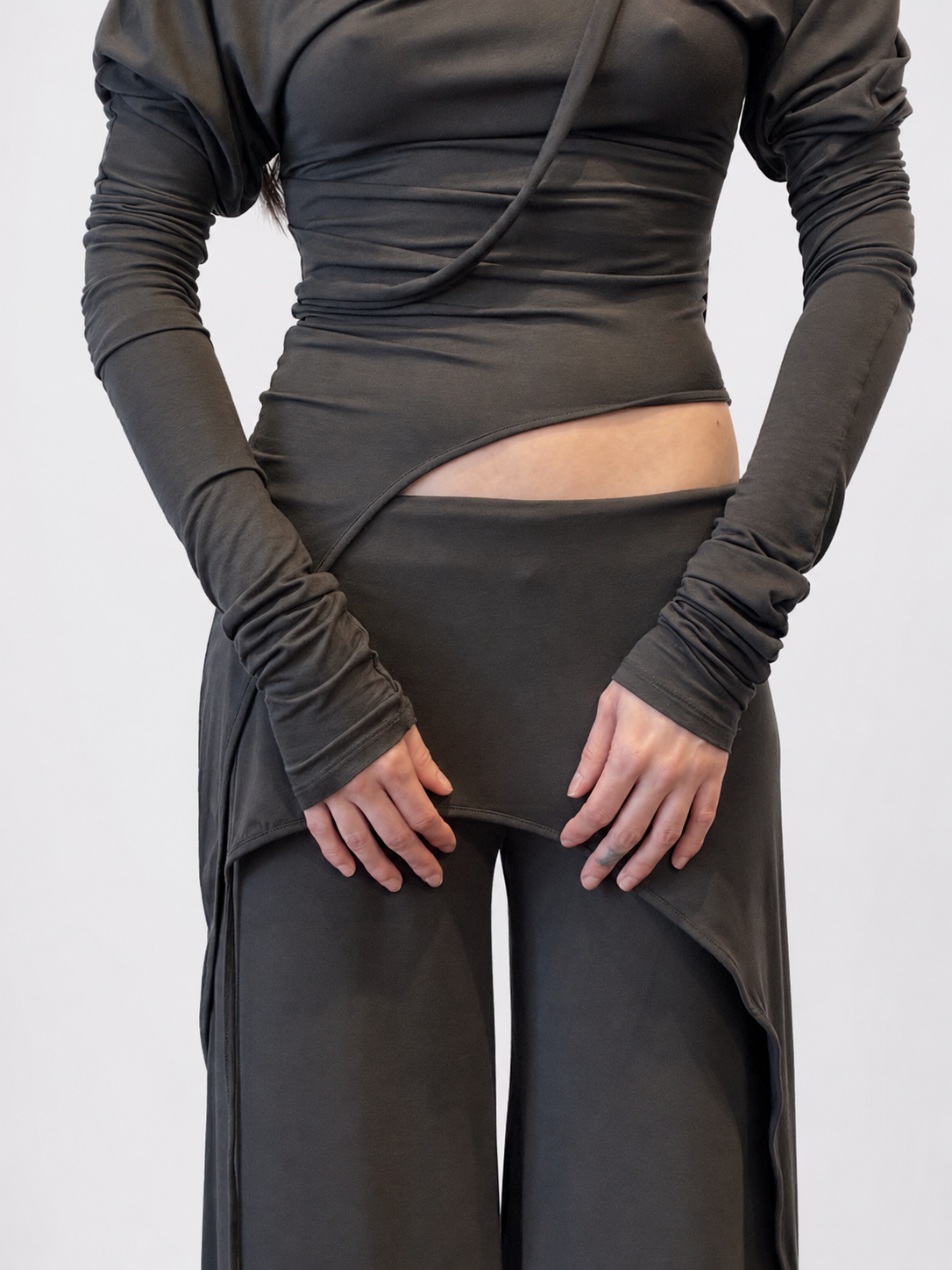 Knight Draped Long sleeve Top