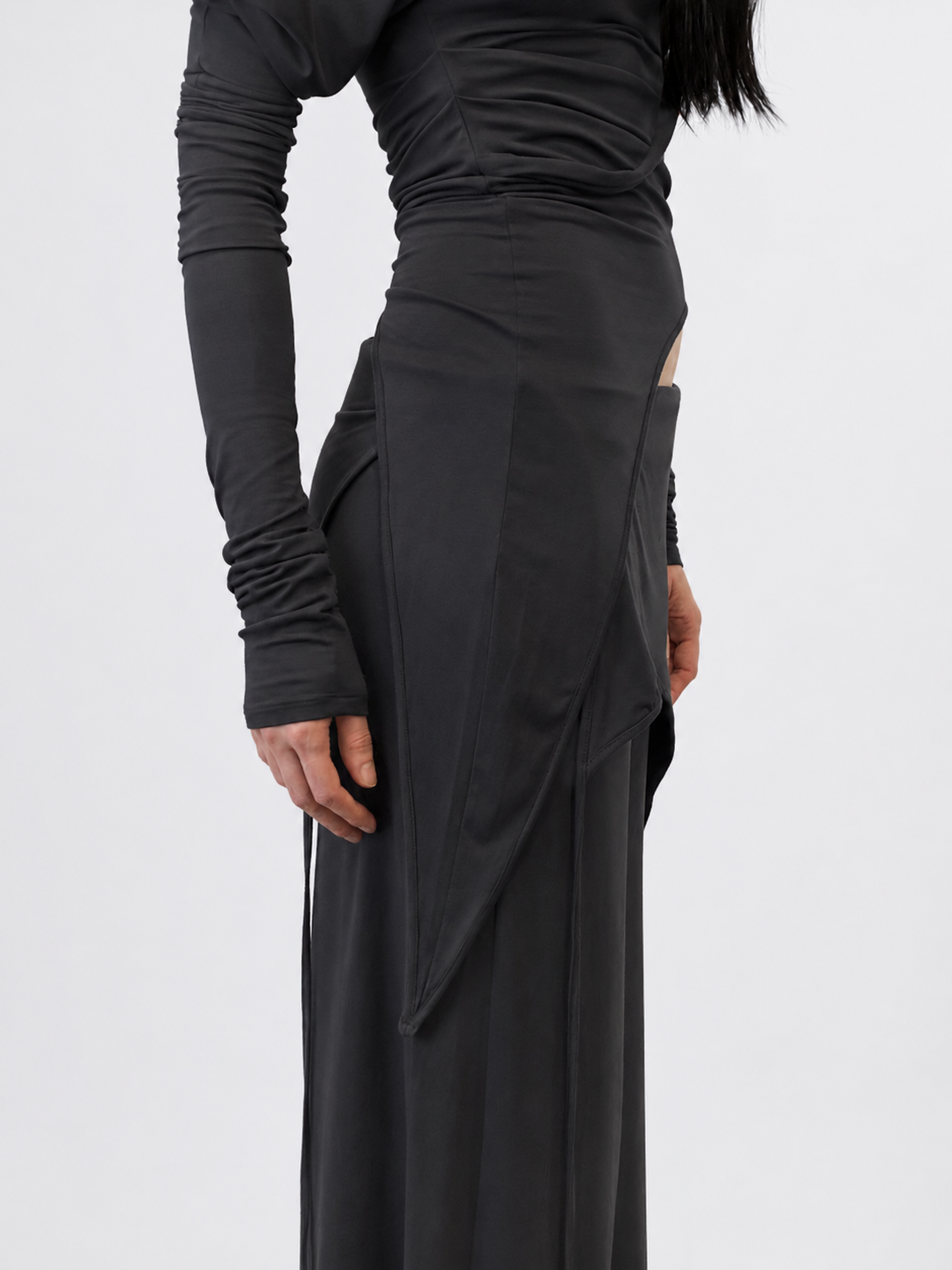 Knight Draped Long sleeve Top