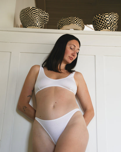Scoop Bralette White