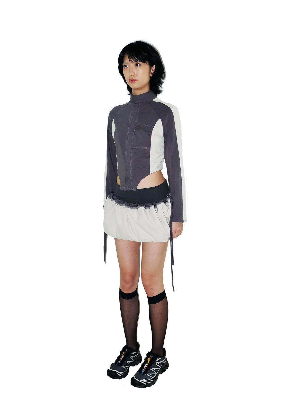 Plug Balloon Skirt Charcoal