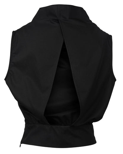 COWL TURTLENECK TANK BLACK