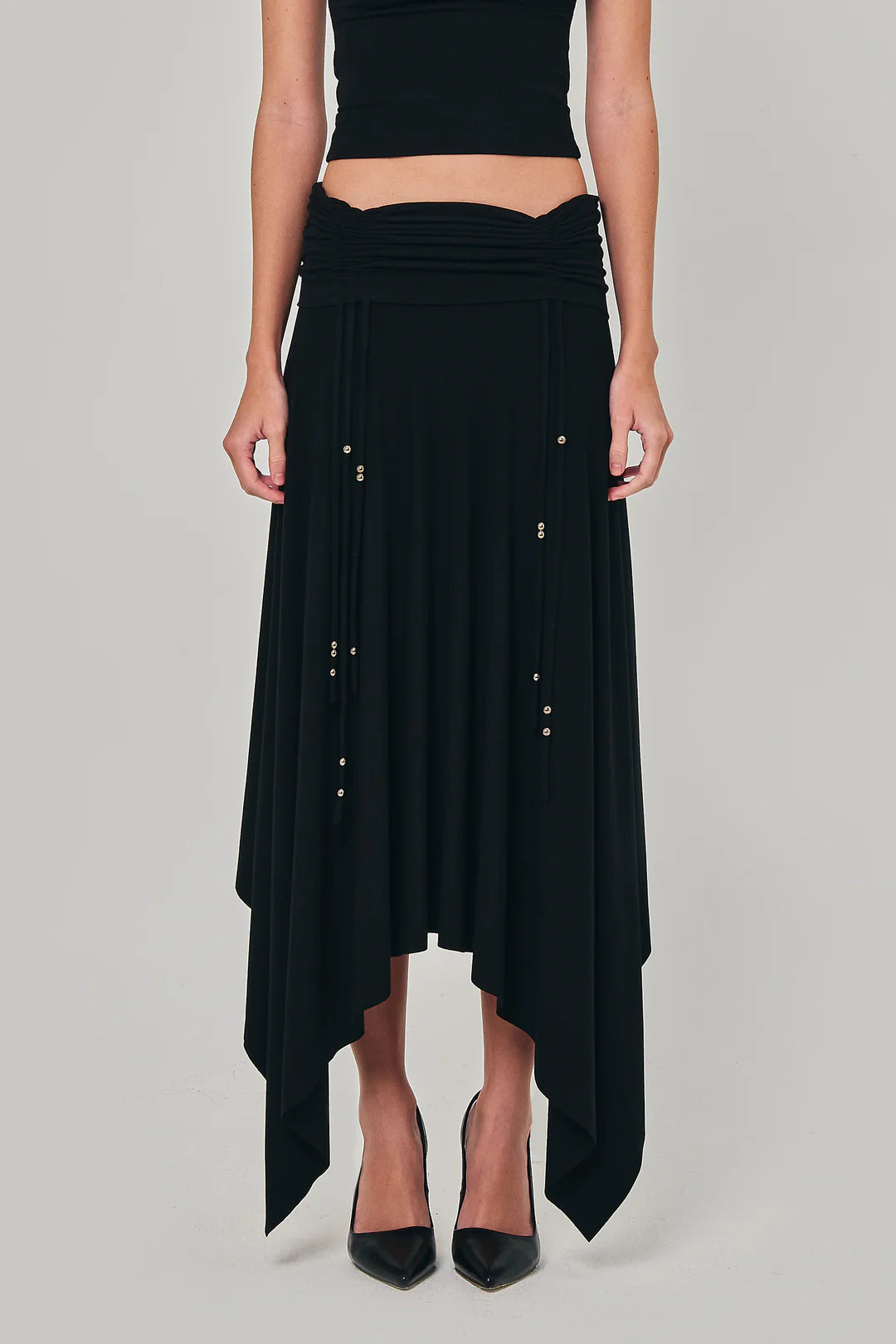 Reverent Maxi Skirt - Black