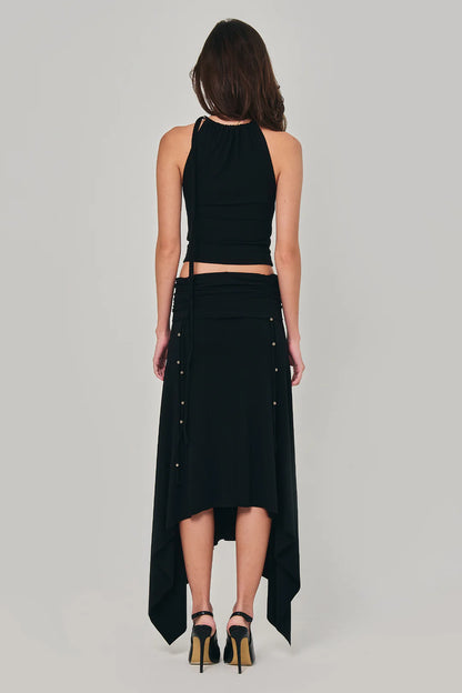 Reverent Maxi Skirt - Black