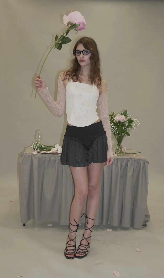 Rose Milk Halter Top