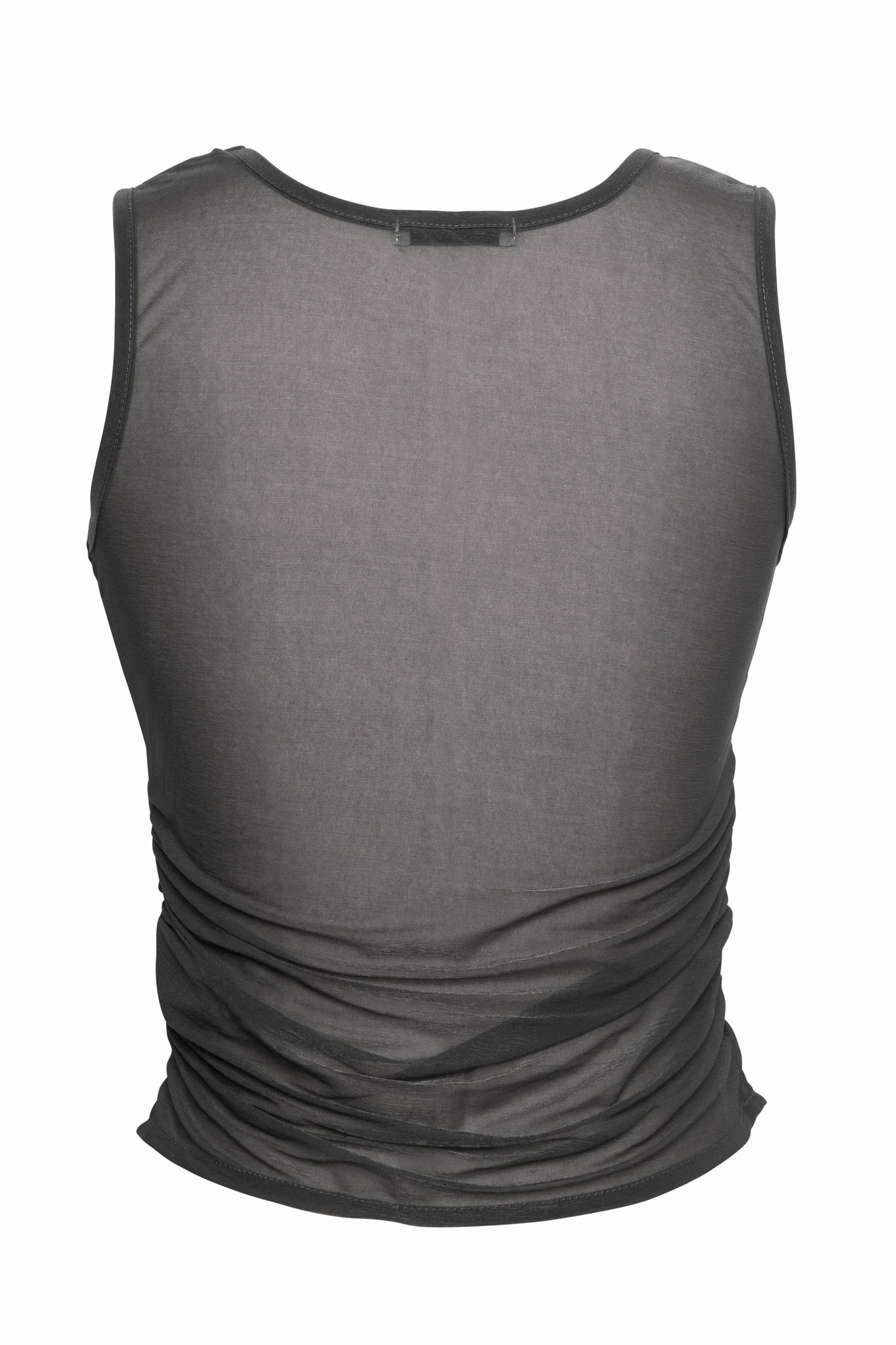 Ruched Sheer Tank