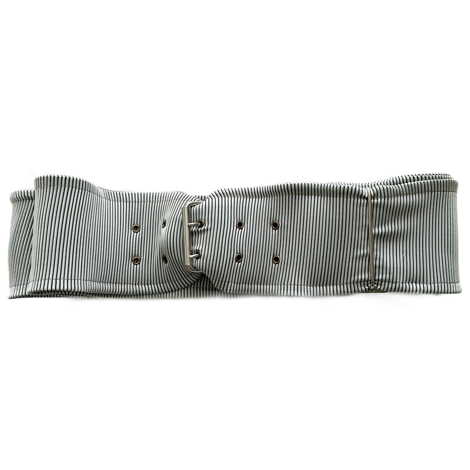 Jade Two-Tone Rib Seaweed Belt
