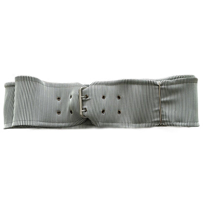 Jade Two-Tone Rib Seaweed Belt
