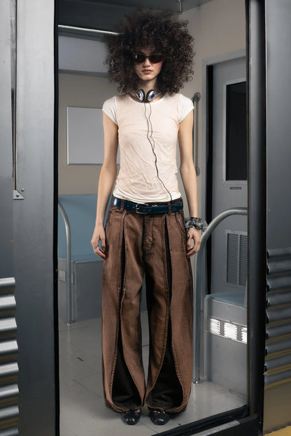 DENIM STOMATA PANT CHAI