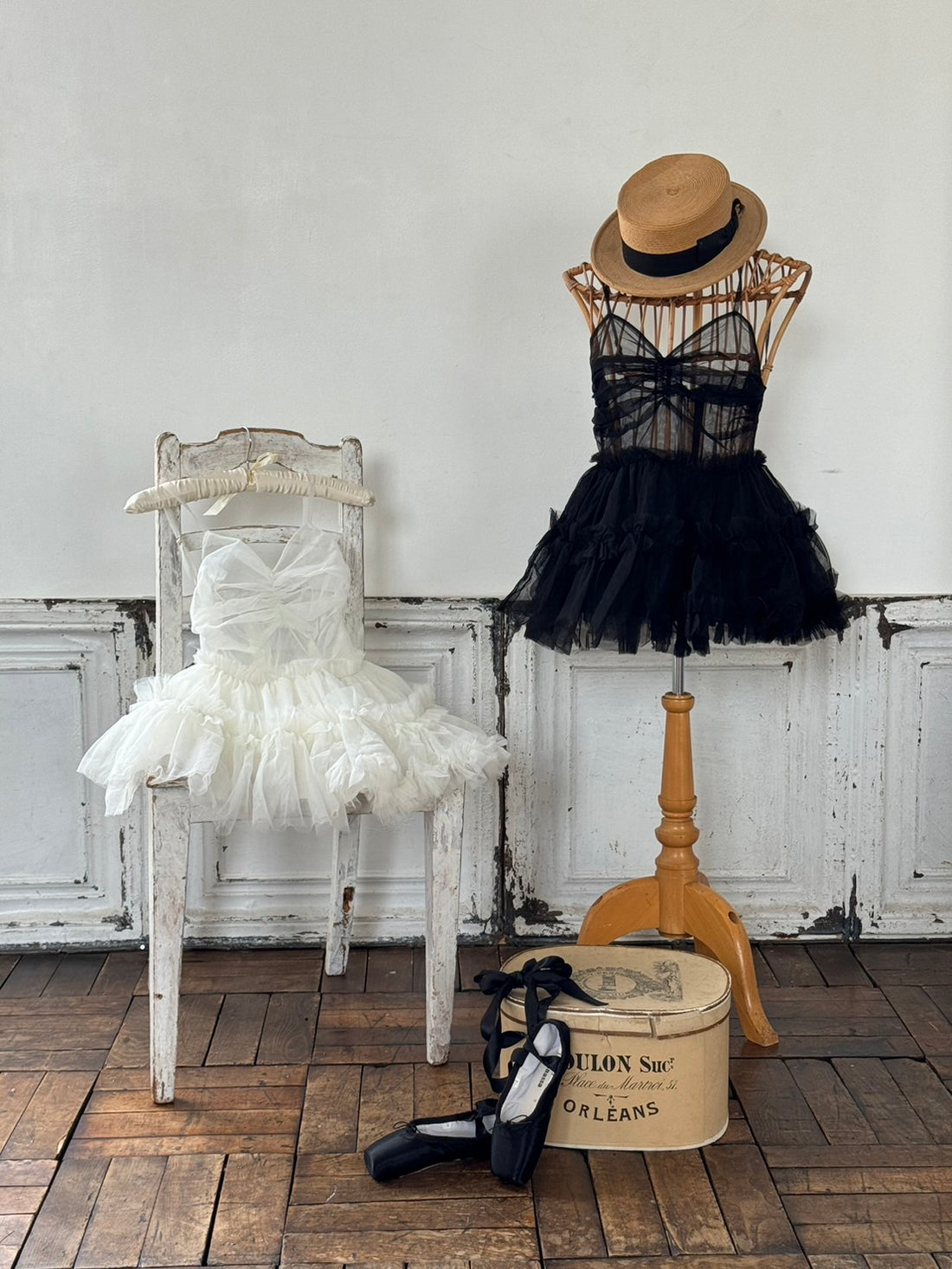 Ballerina Fairy Tulle Peplum Tops[4Colors]