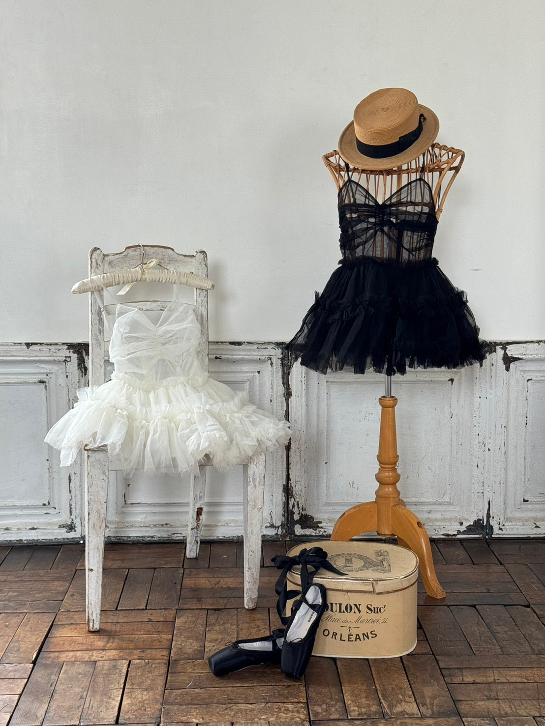 Ballerina Fairy Tulle Peplum Tops[4Colors]