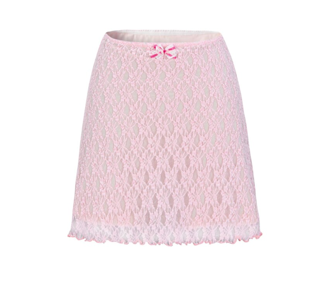 Lace Skirt - Pink