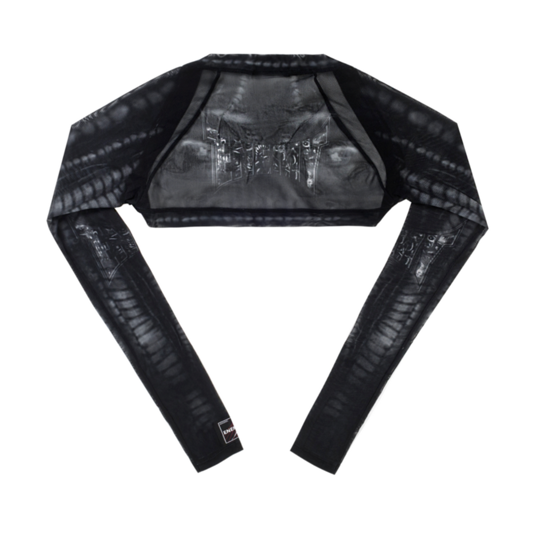 MESH BOLERO CARDIGAN