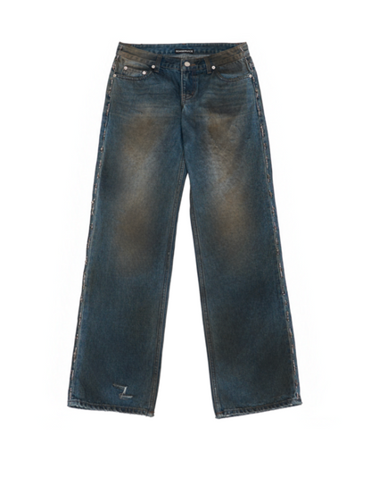 Beaded Distressed Jeans