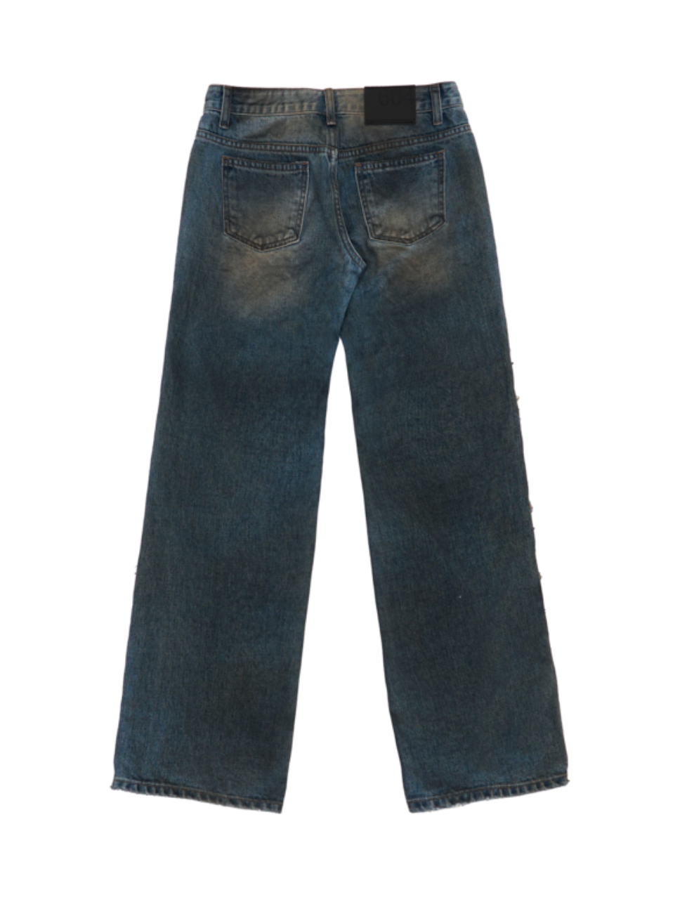 Beaded Distressed Jeans