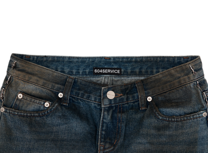 Beaded Distressed Jeans