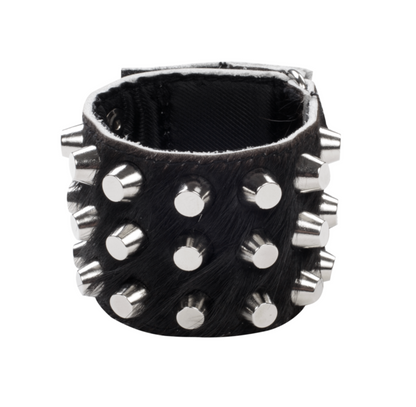 STUDDED BRACELET IN CALF SKIN