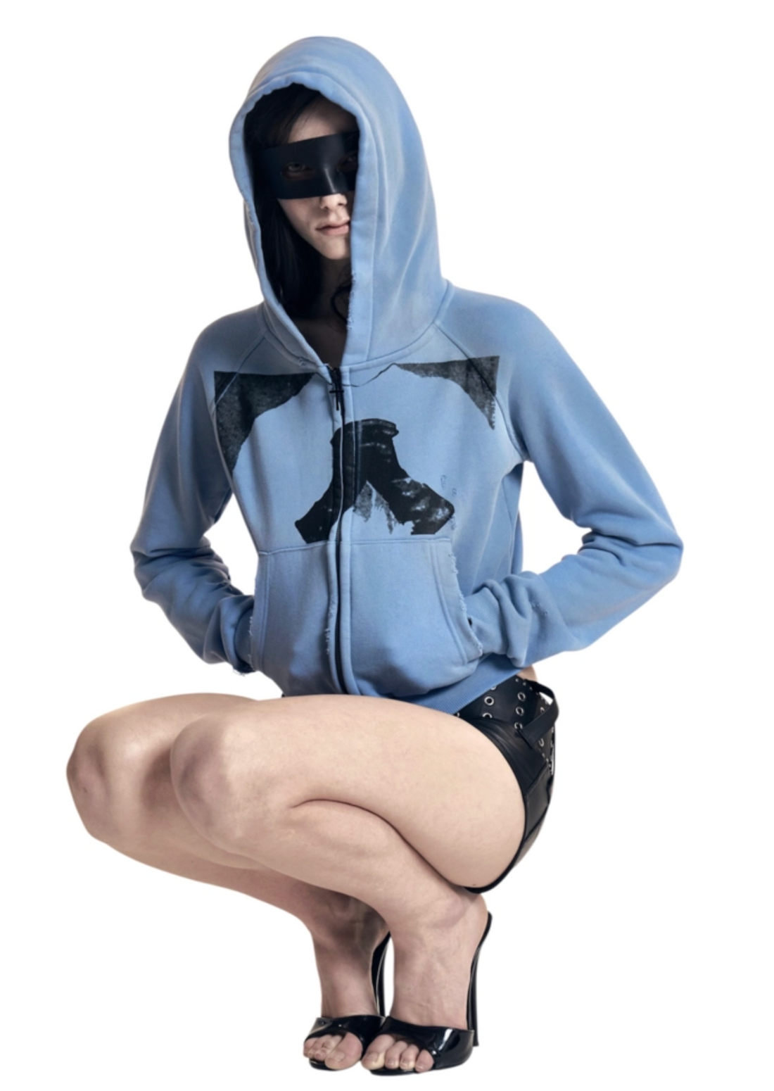 Cross Charm Hoodie Zip up