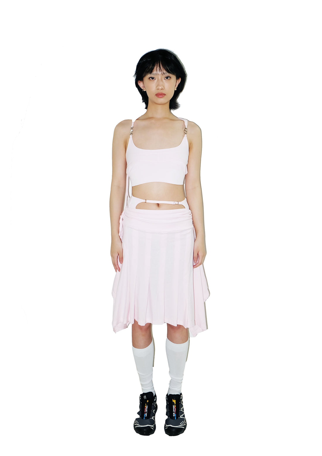 System Midi Skirt Pink