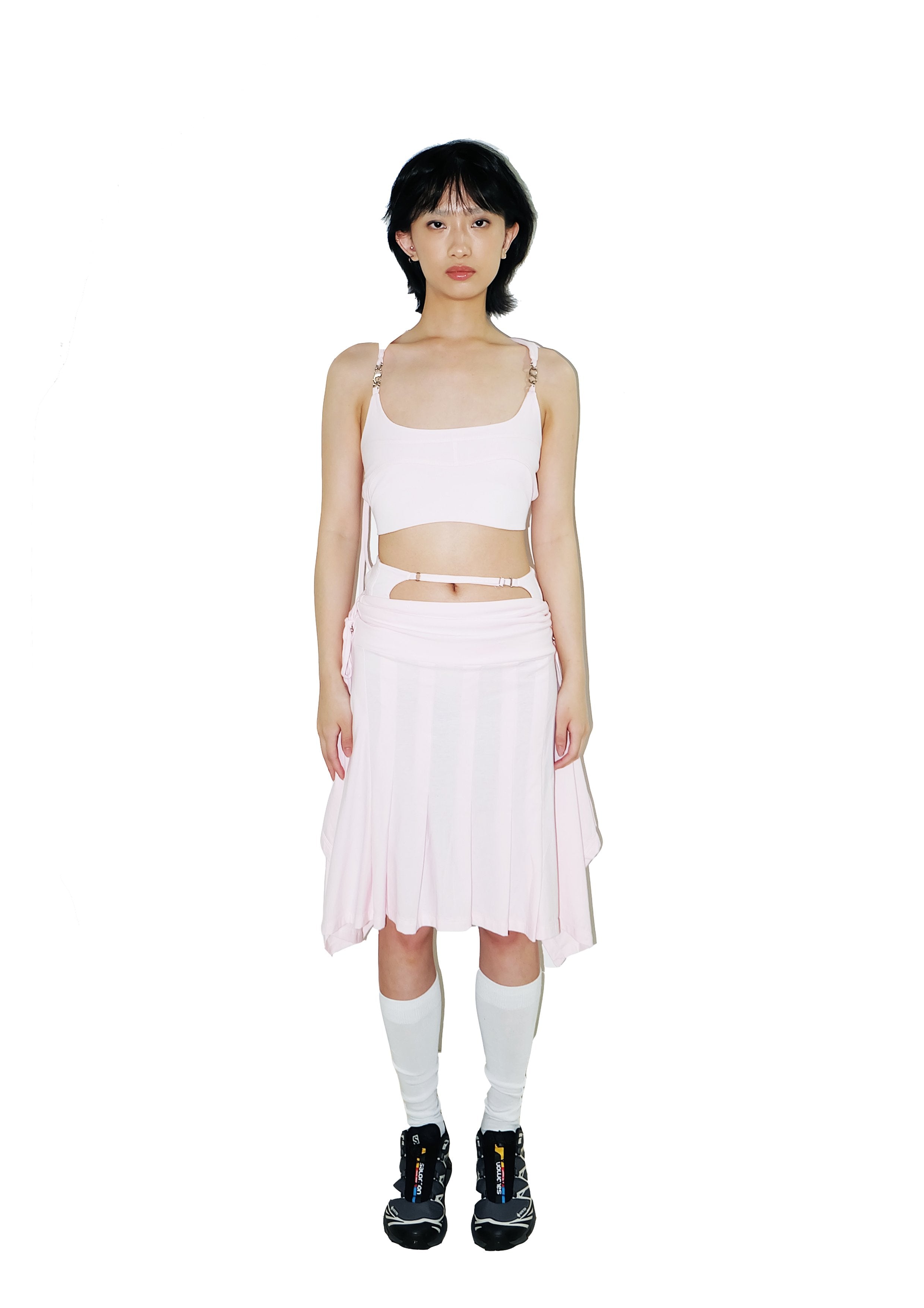 System Midi Skirt Pink