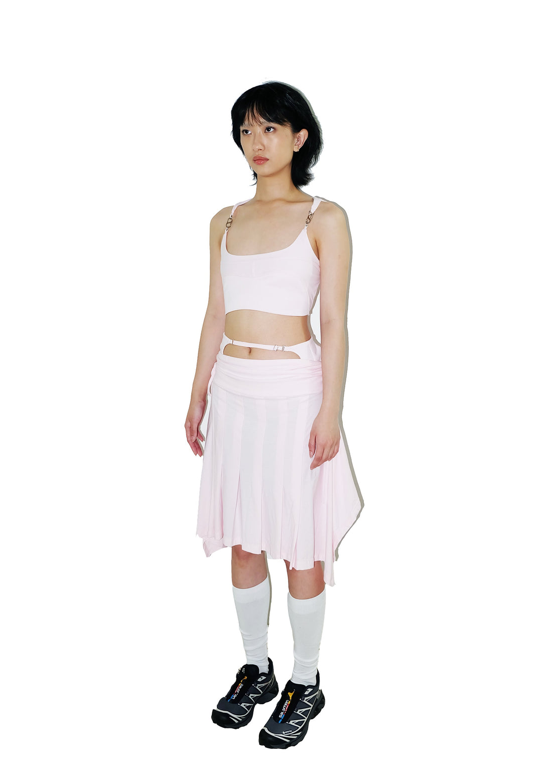 System Midi Skirt Pink