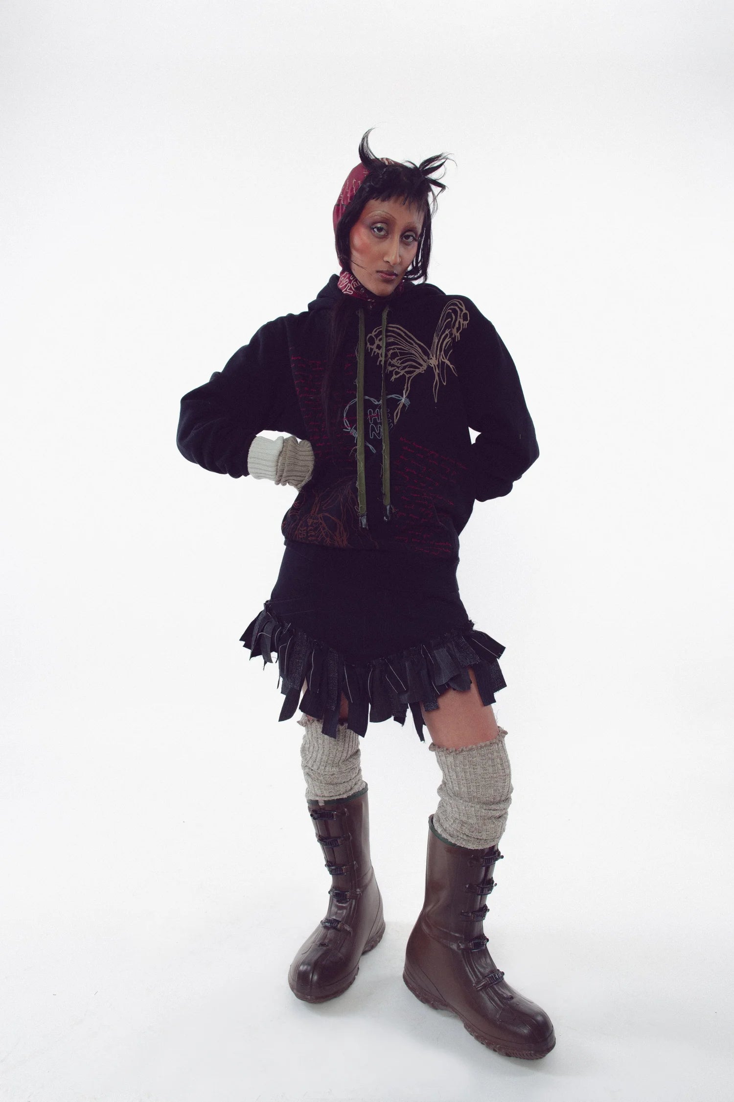 The Scrap Mini Skirt[2Colors]