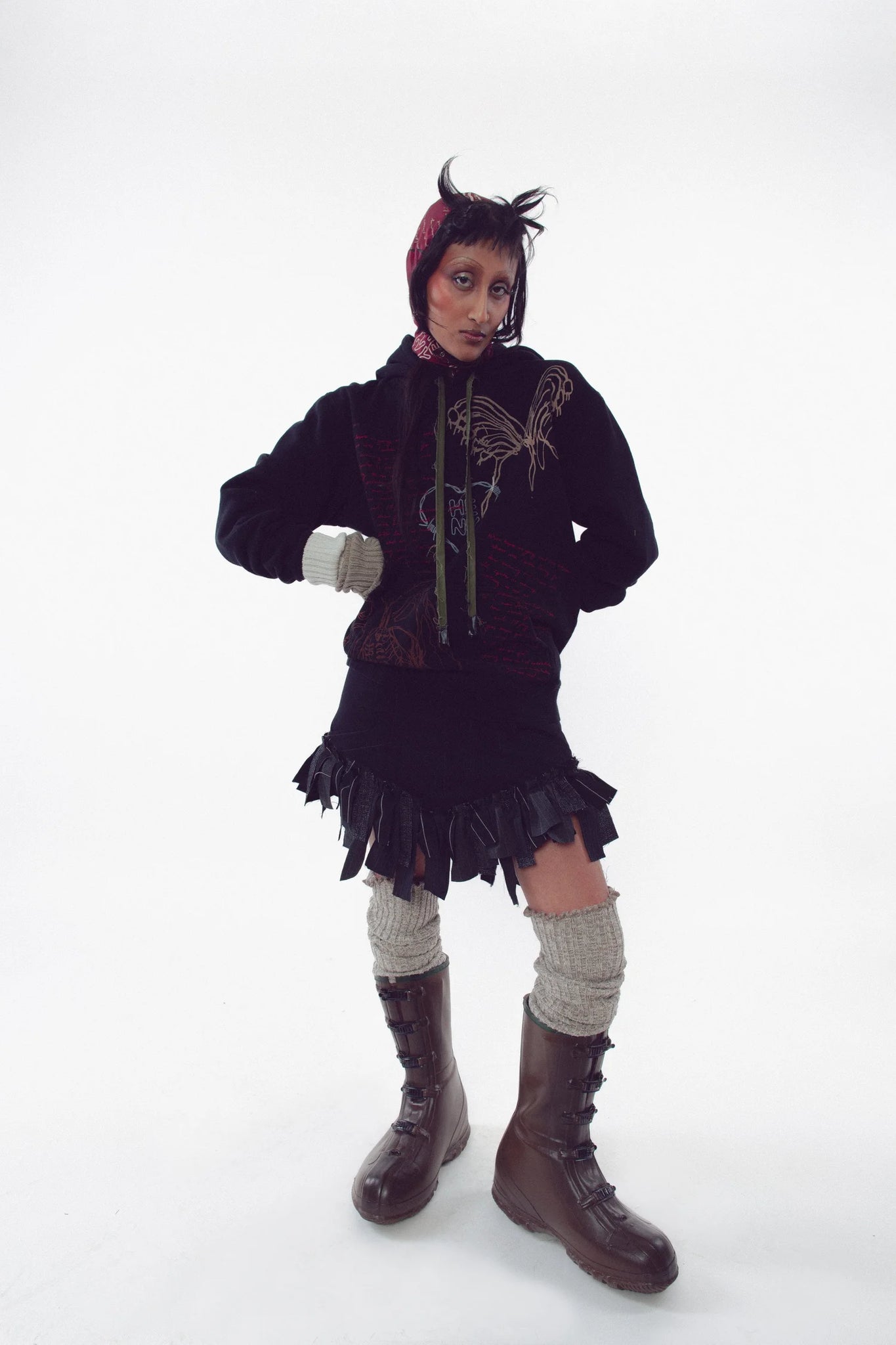The Scrap Mini Skirt[2Colors]