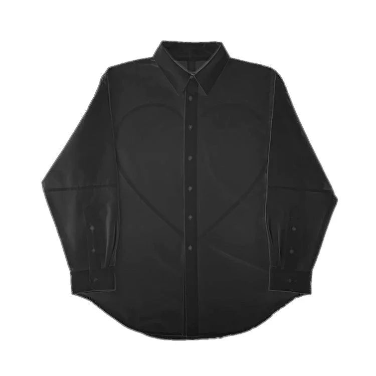 The Heart Button Up Shirt[2Colors]