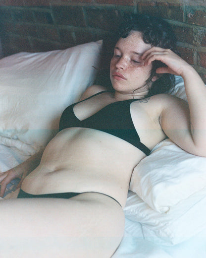 Triangle Thong Black