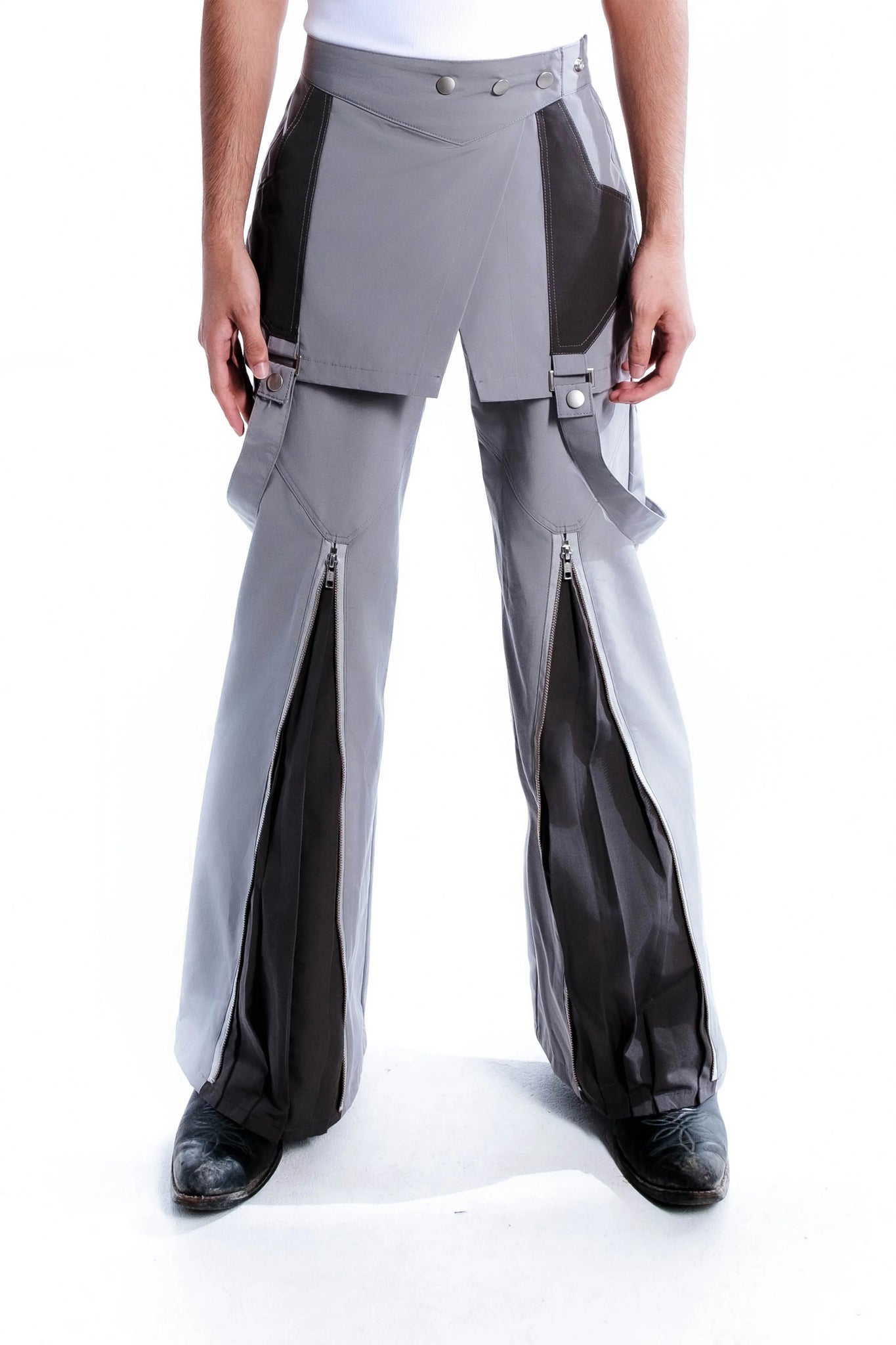 Zip Pleat Pants [2 Colors]