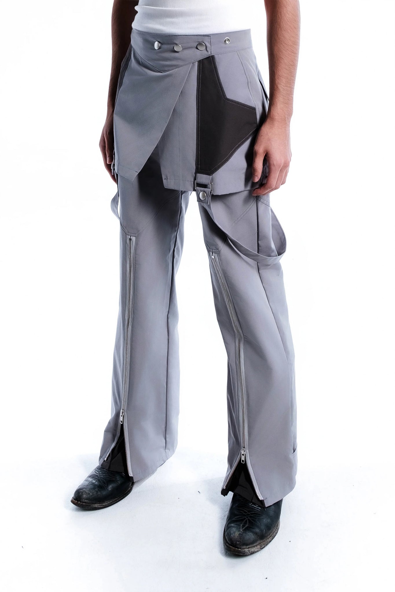 Zip Pleat Pants [2 Colors]
